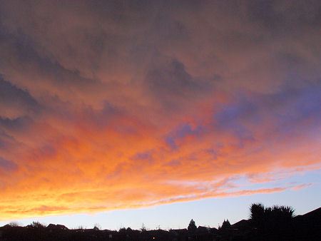 Sunset over Massey